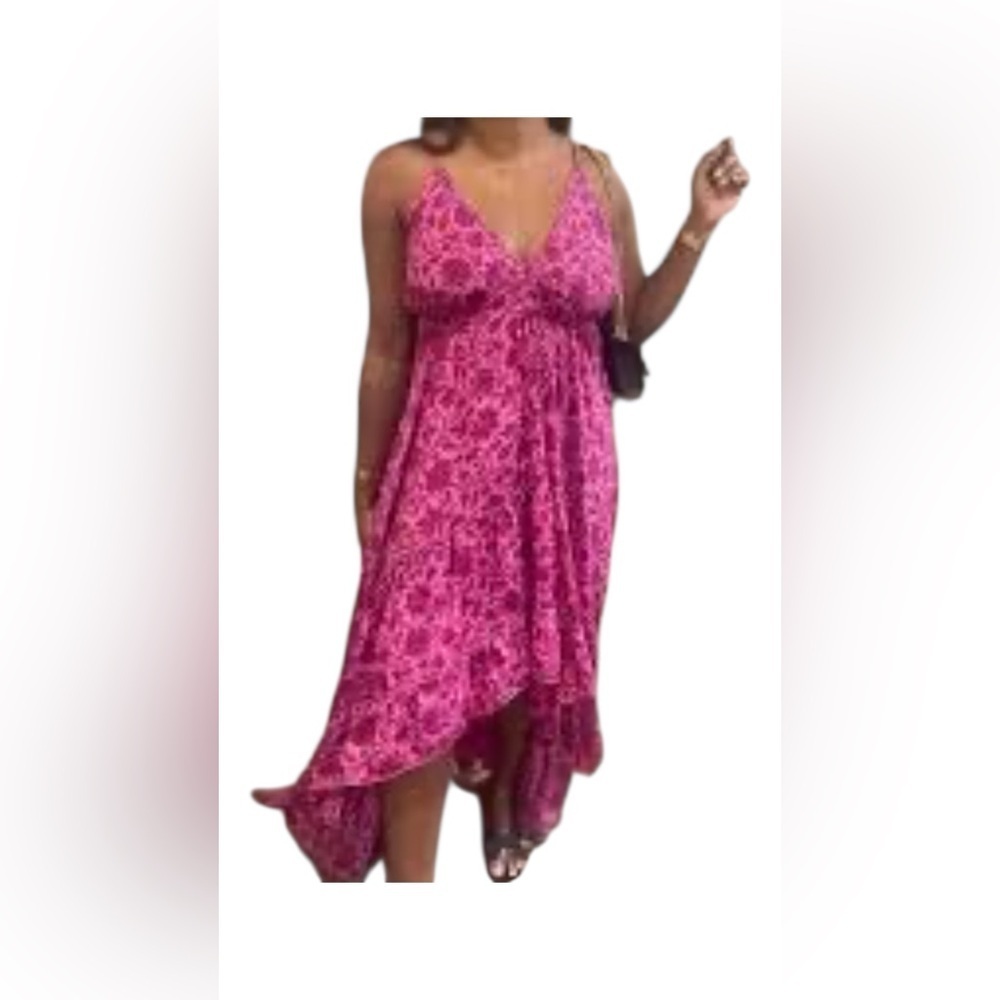 Pink Floral Women's Dress